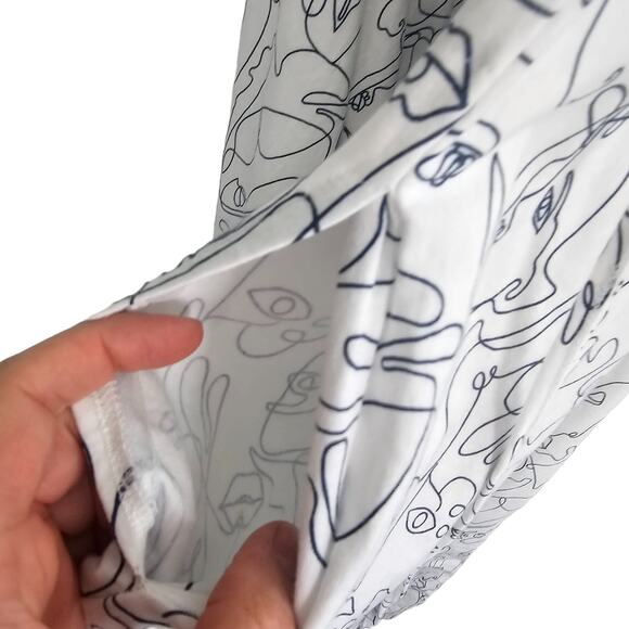 World Market Dress Knee Length Dress Swing Dress Sleeveless Dress L/XL White - Picture 4 of 8